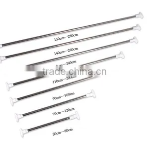 Telescopic Straight Stainless Steel Shower Curtain Rod/curtain Rod for Bath Room thumbnail-1