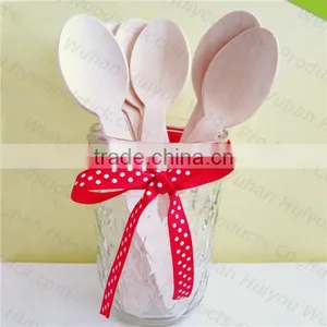 Disposable Wooden Cutlery, Set of 200 Wooden Spoons thumbnail-6