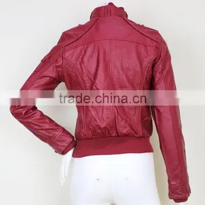 2016 New Winter Small Leather Jacket Women Top Quality pu Jackets thumbnail-6
