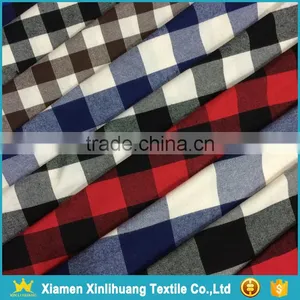 China Supplier 21Sx21S 100 Cotton Yarn Dyed Plaid Flannel Fabric thumbnail-4