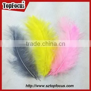 Any Color Cleaning Down Turkey Feather for Hat Wedding Decoration thumbnail-1