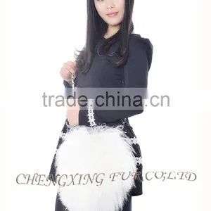 CX-H-09 Fashion Genuine Mongolian Lamb Fur Cheap Handbags From China thumbnail-2