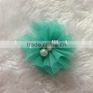 Wholesale Baby Girl Hair Accessory Chiffon Flower Child Head Flower No Clip thumbnail-5