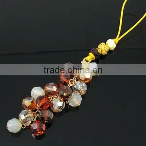 Fashion Crystal Bead Mobile Charm, High Quality Korea Crystal Cell Phone Accessories, Color Crystal Bead Mobile Accessories thumbnail-1