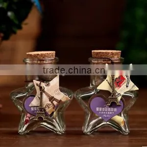 Mix Size Eiffel Tower Shape Glass Wishing Bottles Hot Sales Wooden Cork Wishing Bottles With Small Eiffel Tower Pendant thumbnail-3