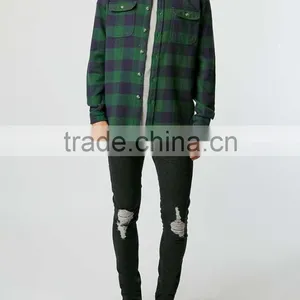 New Model Flannel Long Sleeve Shirt for Man thumbnail-3