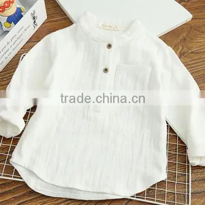 2-7 Years Wholesale 2017 New Girls Shirt Autumn Long Sleeve Fashion Cotton Linen Girls Blouses thumbnail-3