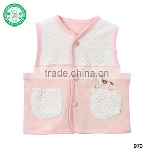 BABY New Style Cotton Waistcoat Kids Cotton Vest Cheap Waistcoat Infant Vest thumbnail-3