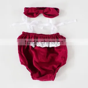 ShiJ Baby Clothes Romper Linen Solid Toddler Girls Outfits Set thumbnail-4