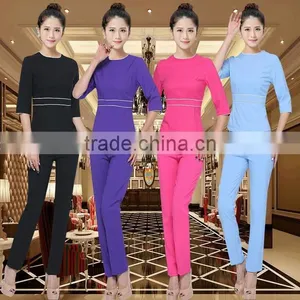 Latest Worker Design Spa/beauty Working Uniform Unique Design Uniform Wholesale thumbnail-2