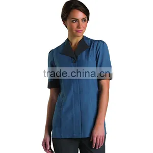 Stylish Updated Hotel Housekeeping Service Uniform Tunics thumbnail-3