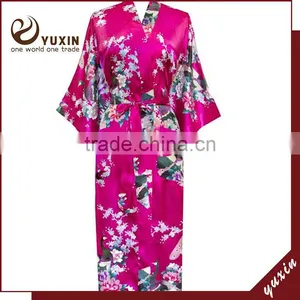 2014 Sexy Lady's Robes Satin Kimono Robes Bathrobes Satin Robes PC101 thumbnail-1
