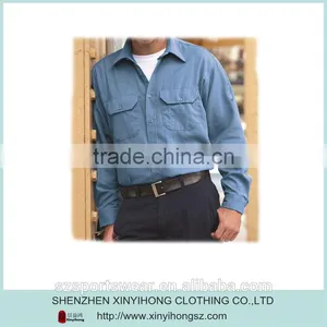 Mens Heavy Twill Cotton Material Quality Custom Work Shirt thumbnail-1