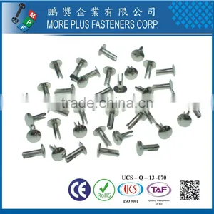 Made in Taiwan Steel Stainless Steel Copper Color Pop Special DIN 7337 Blind Flat Head Rivet thumbnail-6