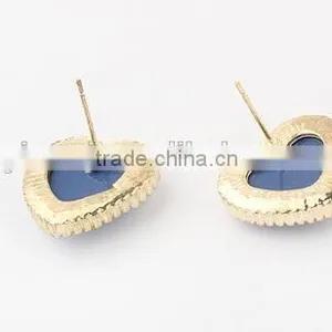 Fashion Sweet Peach Heart Lady Stud Earrings thumbnail-4