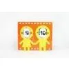 Orange Cute Boy Girl Flip Down Clock Quartz Movements thumbnail-1