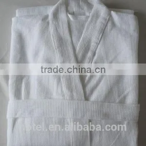 Best Selling White Waffle Bathrobe 100% Cotton thumbnail-1
