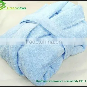 Factory Customize Women's 100% Cotton Bathrobe Hotel Cotton Robes Thicken Bath Robe,night Robes for Winter thumbnail-2