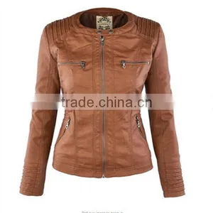 New Leather Suede Jacket Women Spring Autumn Zipper Jacket Tops Coat European Removable Hooded Short Outerwear thumbnail-4