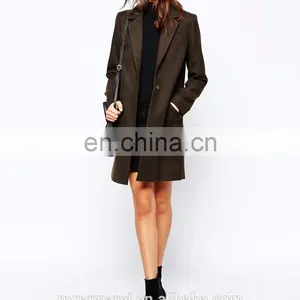 Cheap Wholesale Fashion Coat Woman Winter Clothes Notch Lapel Long Winter Coat thumbnail-5