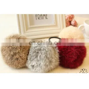 8cm Real Rabbit Fur Ball/bobble Girl Hairband for Fashion Decoration Accessory thumbnail-6