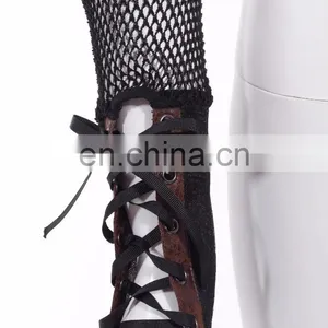 Steampunk Lace-up Net Arm Warmer Glove thumbnail-3