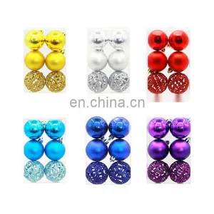 New 6cm Colorful Balls for Christmas Tree ,Hanging Party Wedding Ball thumbnail-4