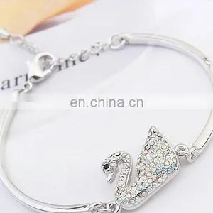 Austrian Crystal Bracelet Ballet Swan Silver Bracelet thumbnail-4