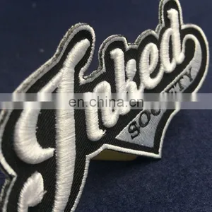 Factory Custom 3D Embroidery Brand Name Logo Patch For Clothing thumbnail-2