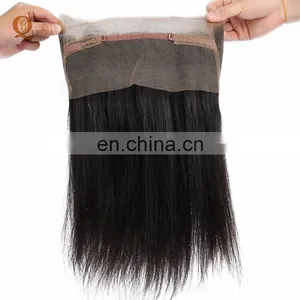 China Hair Factory Wholesale Hair Extensions 360 Full Lace Frontal Closures With Bundles thumbnail-2