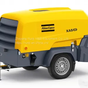 Atlas Copco New 8 Series of XAS88 7 Bar/100Psi Small Type Air Compressor With Kubota Diesel Engine,Portable Air Compressor thumbnail-1