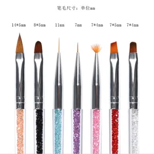 Crystal Acrylic Nail Brush Nail Gel Brush Nail Diy Tools thumbnail-3