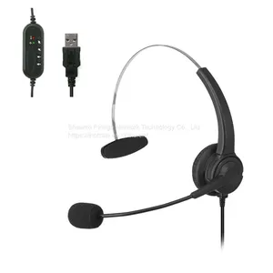 Hotrain FH12 USB Single Side Customer Service Center Noise Reduction Headset thumbnail-1