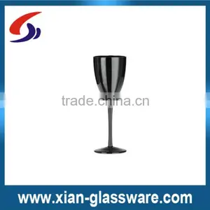 Promotional Wholesale White Wine Glasss With Black Stem thumbnail-1