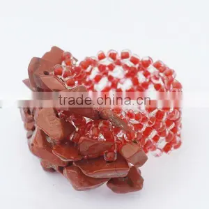 Red Stone Chip Stone Rings thumbnail-1