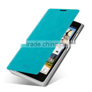 MOFi Flip Leather Cover Case for Huawei Ascend G740, Mobile Phone Case for Huawei G740 thumbnail-4