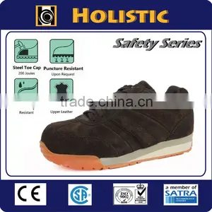 Suede Leather Anti Shock Casual Style Women Safety Shoe thumbnail-1
