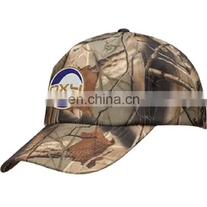 Camouflage Cotton Twill Custom Camo Baseball Cap Closed Back thumbnail-1