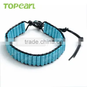 Fashion Bracelet 2016 Blue Turquoise Bracelet for Young CLL123 thumbnail-1
