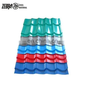 PPGI Roofing Steel Sheets Color Coated Galvanized Corrugated Metal Roofing Tiles Supplier thumbnail-2