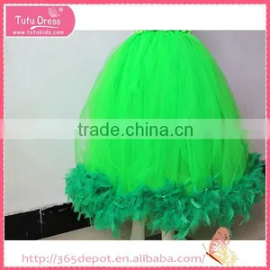 Refreshing Green Girl's Dress Decorated With Flower thumbnail-2