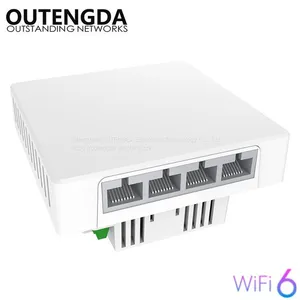 802.11ax Wifi6 in Wall Access Point With Gigabit Lan Support Poe Pwoer Indoor Soho Hotel Enterprise Multi-port Embedded Router thumbnail-1