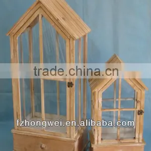 Hongwei Handmade Shabby Chic Storm Wooden Lantern/Candle Lantern/Candlesticker With High Quality for Home&Garden Decoration thumbnail-1