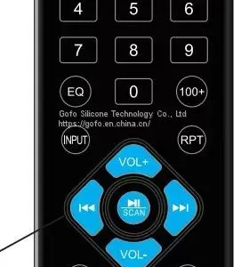 Manufacturer Custom Made Silicone Button For TV Remote Control 23 Buttons VIVITAR thumbnail-1
