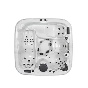 New Design Outdoor Hydrotherapy Massage SPA Bath 5 People Massage Acrylic Hot Tub With Waterfall thumbnail-1