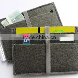 Supply Soft Healthy Wool Felt Leather Card Holder With Italy New Design in 2013 and Offer ODM OEM Service thumbnail-1