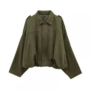 European and American Style 2025 New Fashionable Versatile Suede Texture Jacket Jacket thumbnail-1