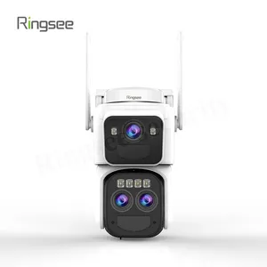 Ringsee™ New 3 Lens Smart Camera Three Screen WiFi IP Smart Camera Okam Pan-Tilt Waterproof CCTV Network Camera With WIFI 4G thumbnail-2