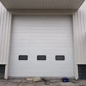 Customizable Modern Designed Automatic Sectional Garage Door With Torsion Spring Industrial Lifting Door Waterproof Feature thumbnail-1