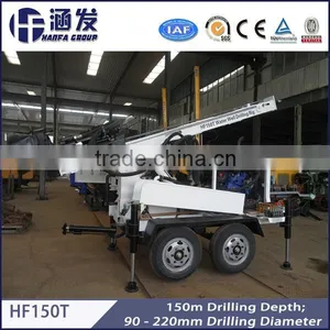 HF150T DTH Hydraulic Trailer Mounted Drilling Rig,borehole Drilling Rig thumbnail-1